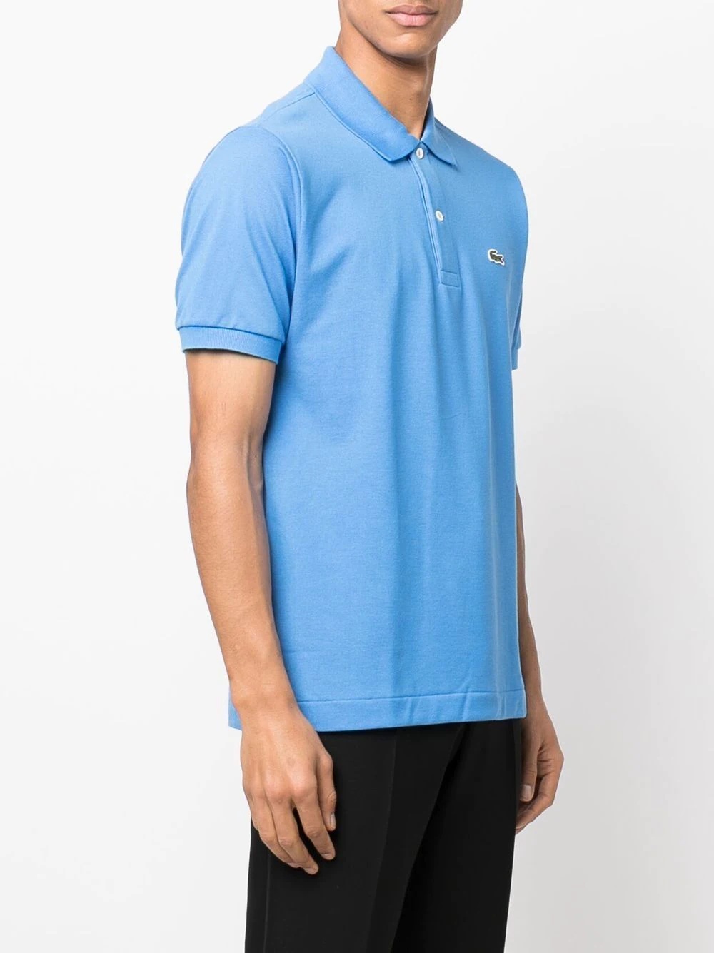 logo-patch cotton polo shirt - 3