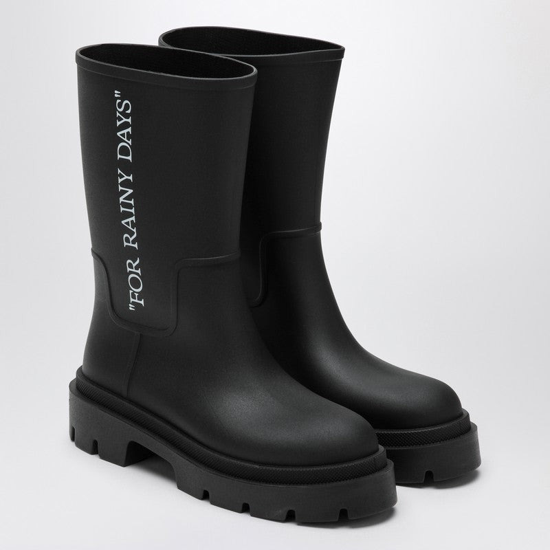 Off White Off-White™ Boots For Rainy Days black - 1