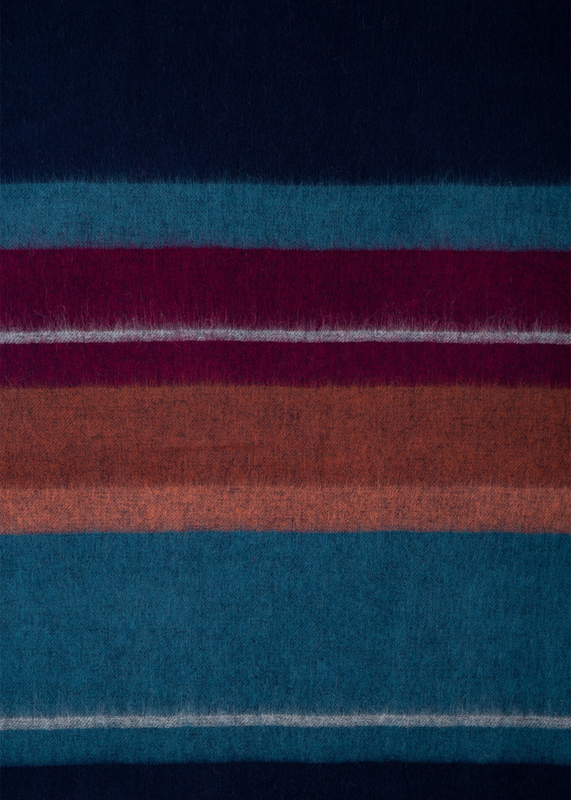 Faded Edge Reversible Lambswool Blanket 6