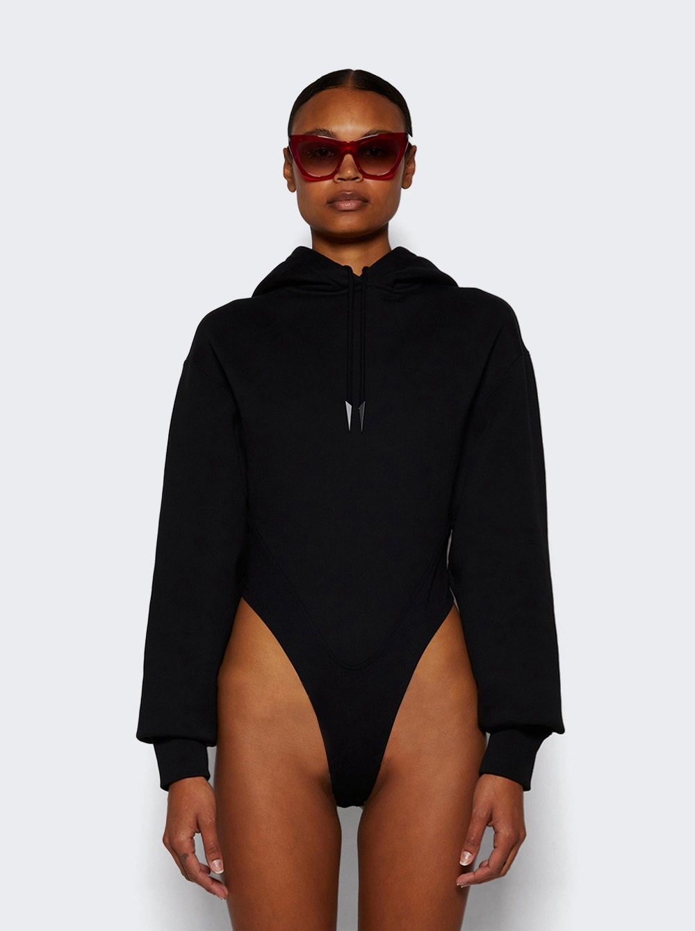 Hooded Bodysuit Black - 3