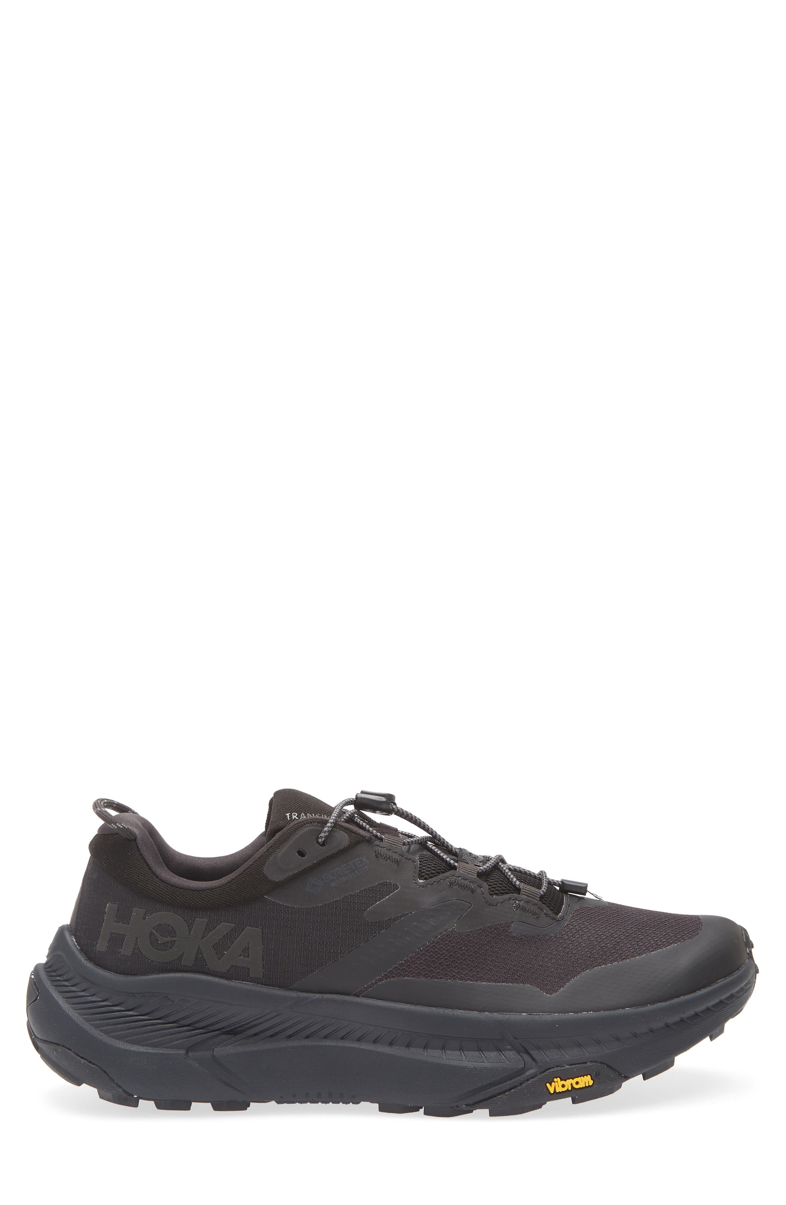 HOKA Transport Gore-Tex® Waterproof Running Shoe in Black /Black at Nordstrom - 3