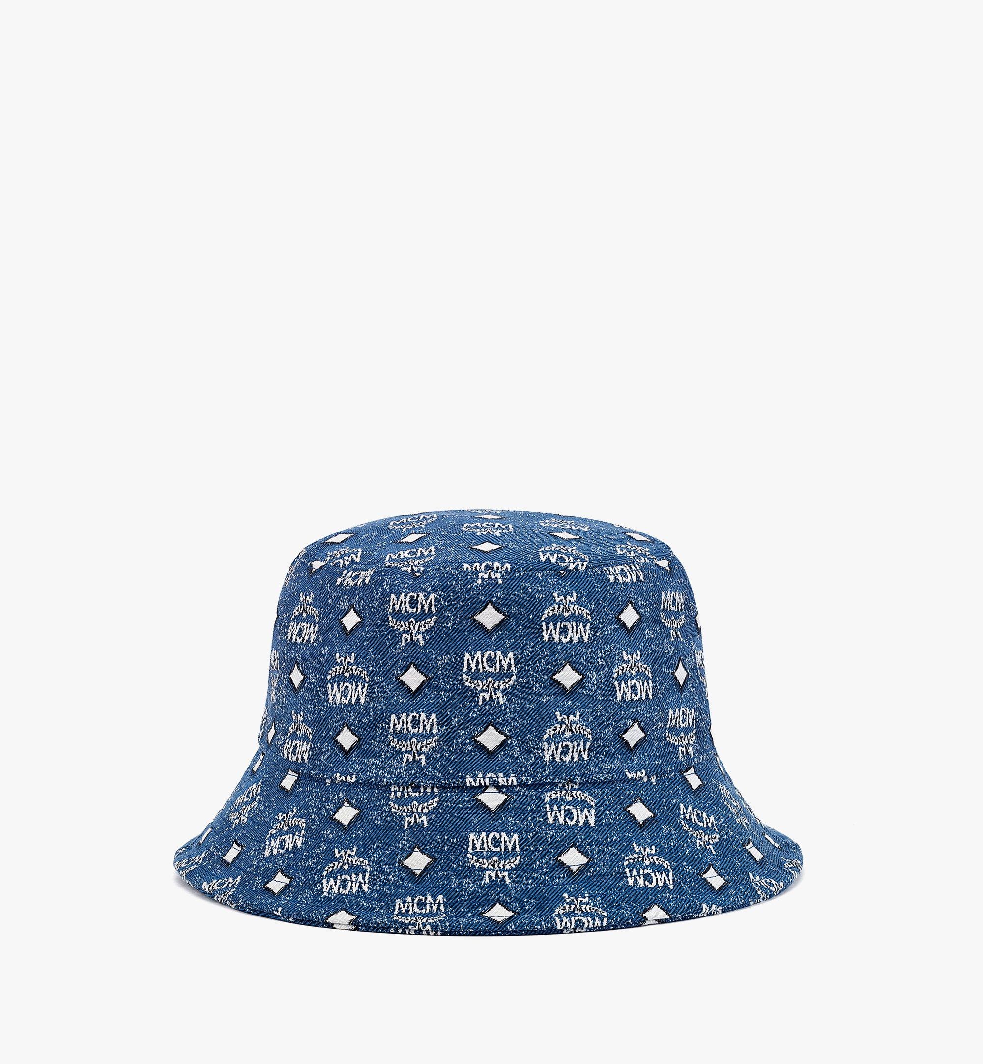 Bucket Hat in Vintage Denim Jacquard - 3