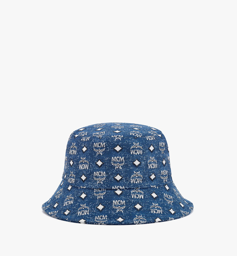 Bucket Hat in Vintage Denim Jacquard 3