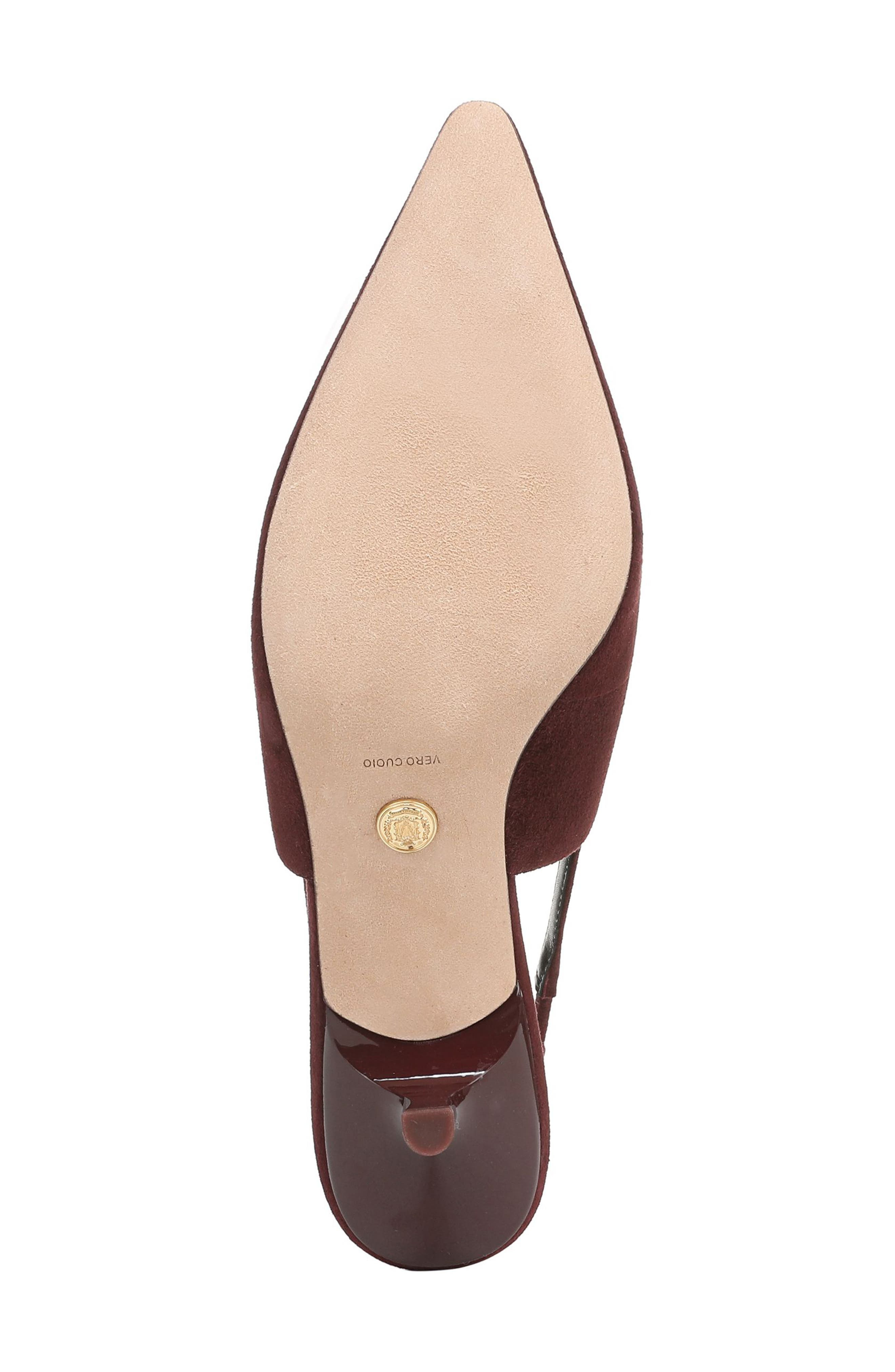 Veronica Beard Cashel Slingback Pointed Toe Pump in Raisin at Nordstrom - 6