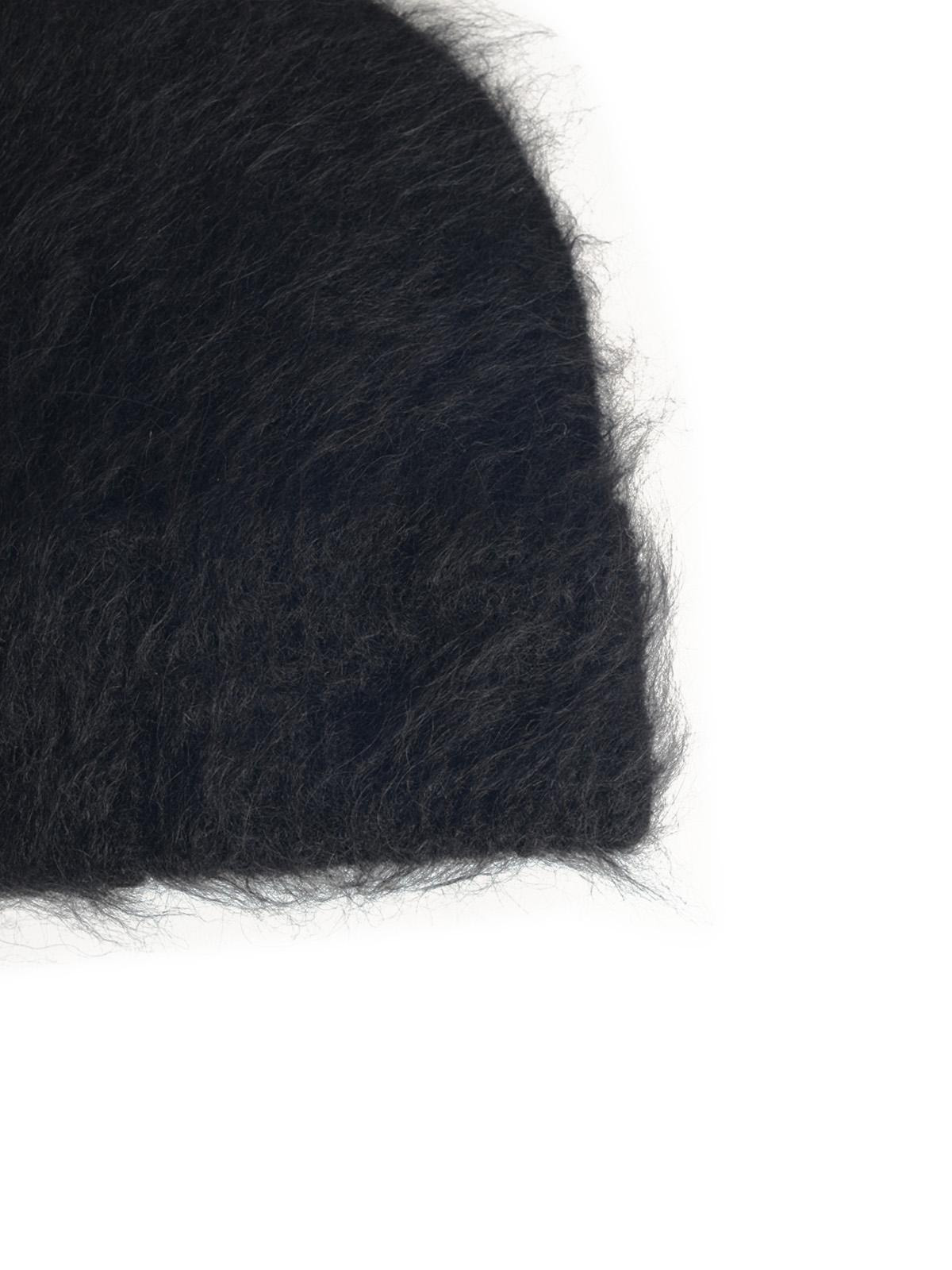 Sefr 'Fuzzy' Black Alpaca Blend Beanie Men - 3