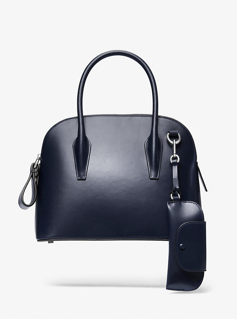 Kaitlin Medium Leather Dome Satchel 1