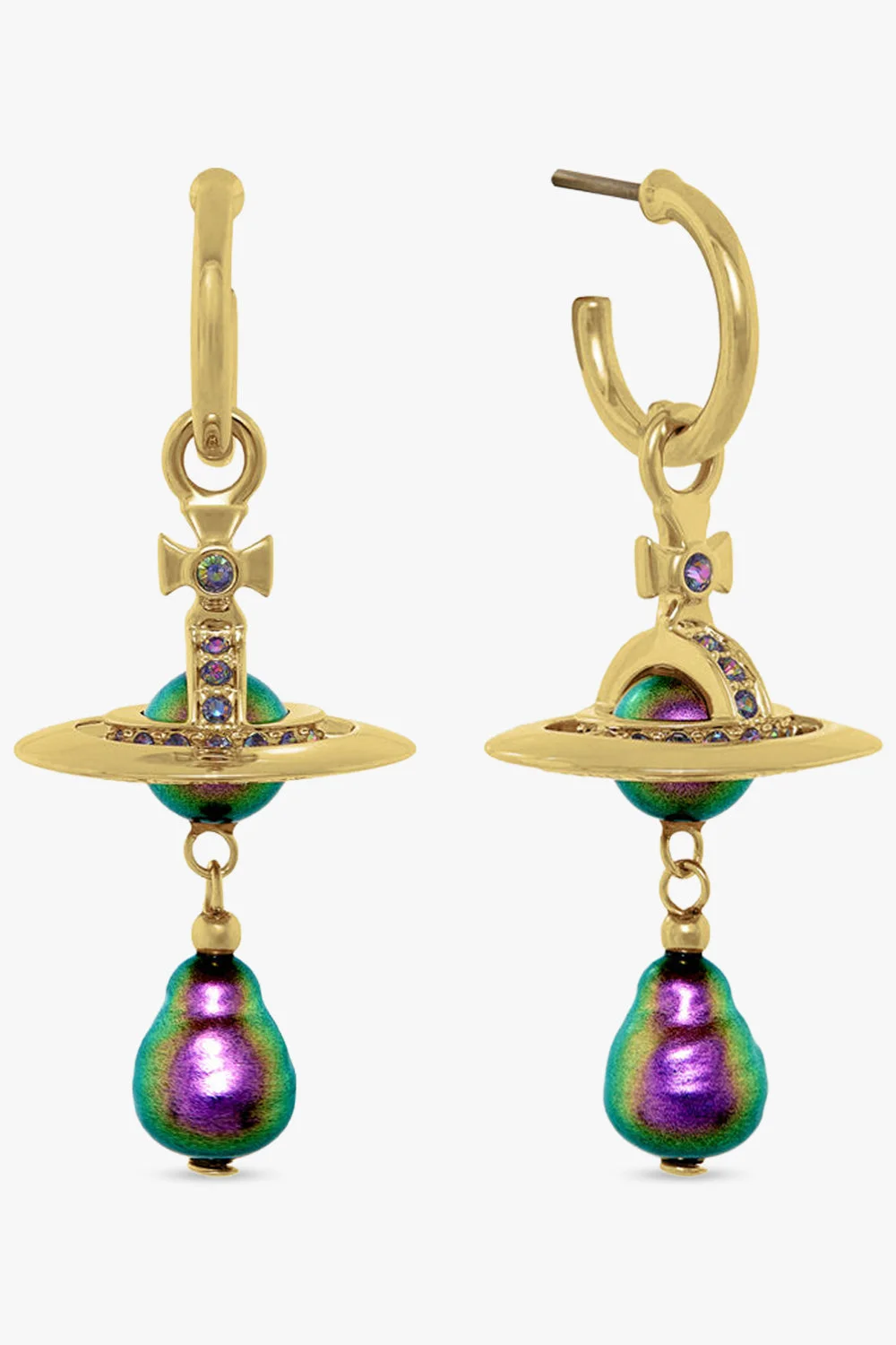 ALEKSA EARRINGS | PURPLE/GOLD - 1