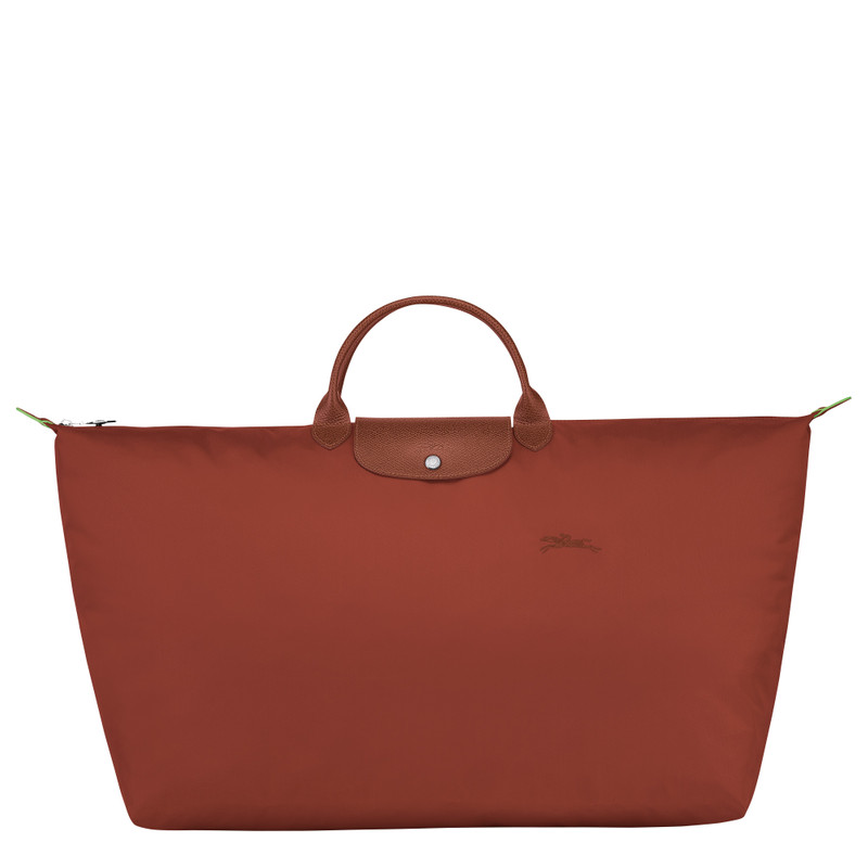 Le Pliage Green M Travel bag Chestnut - Recycled canvas 1