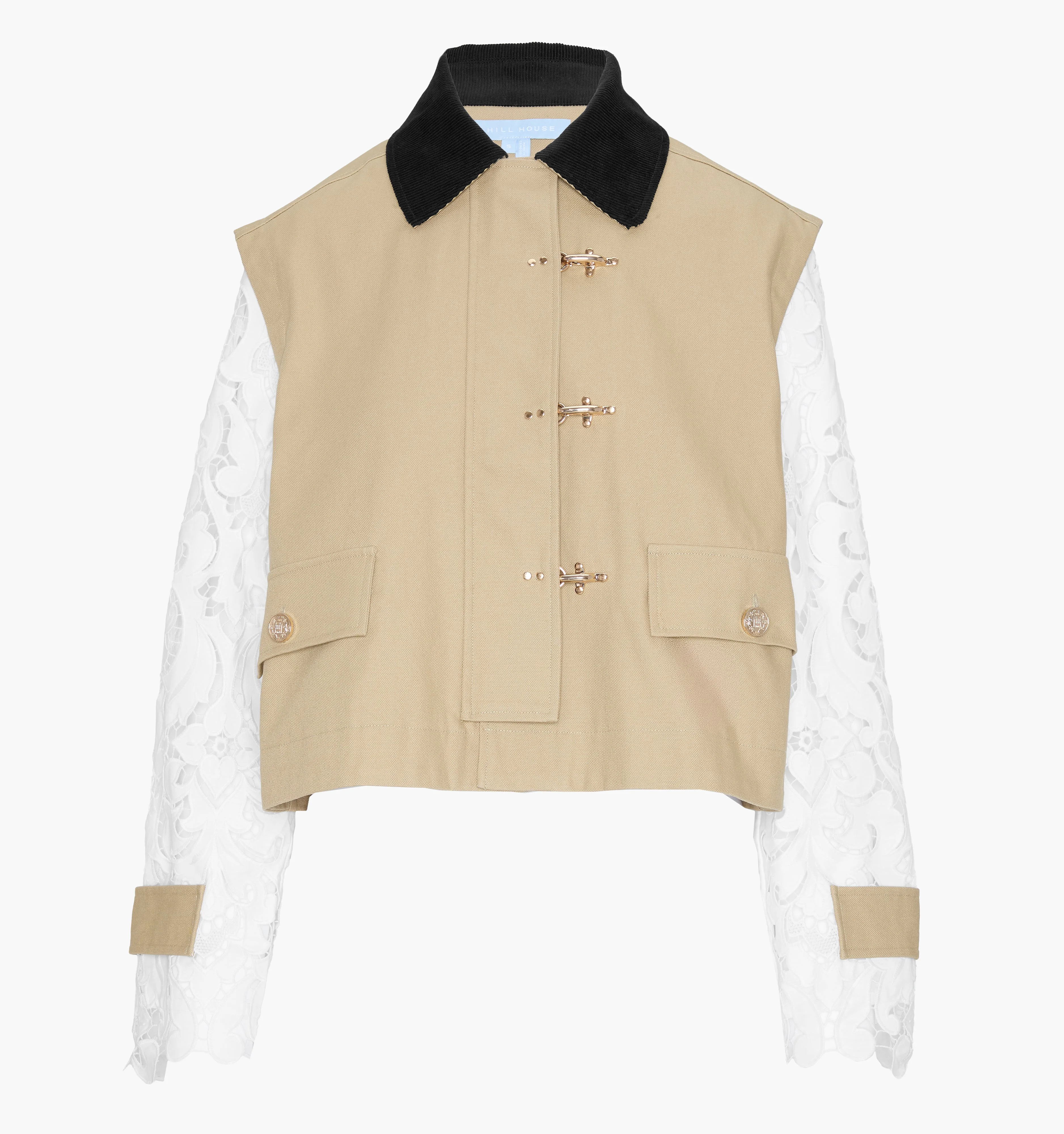 The Clarisse Jacket - Khaki Canvas - 1