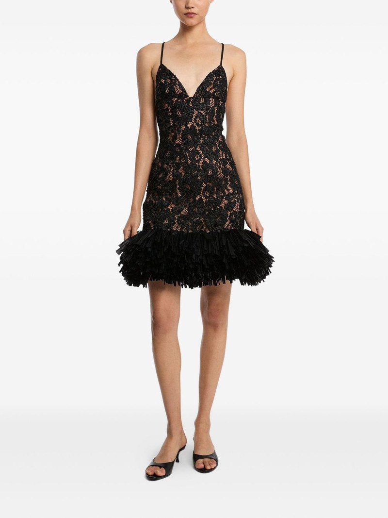 MICHAEL KORS COLLECTION floral-embroidered mini dress outlook