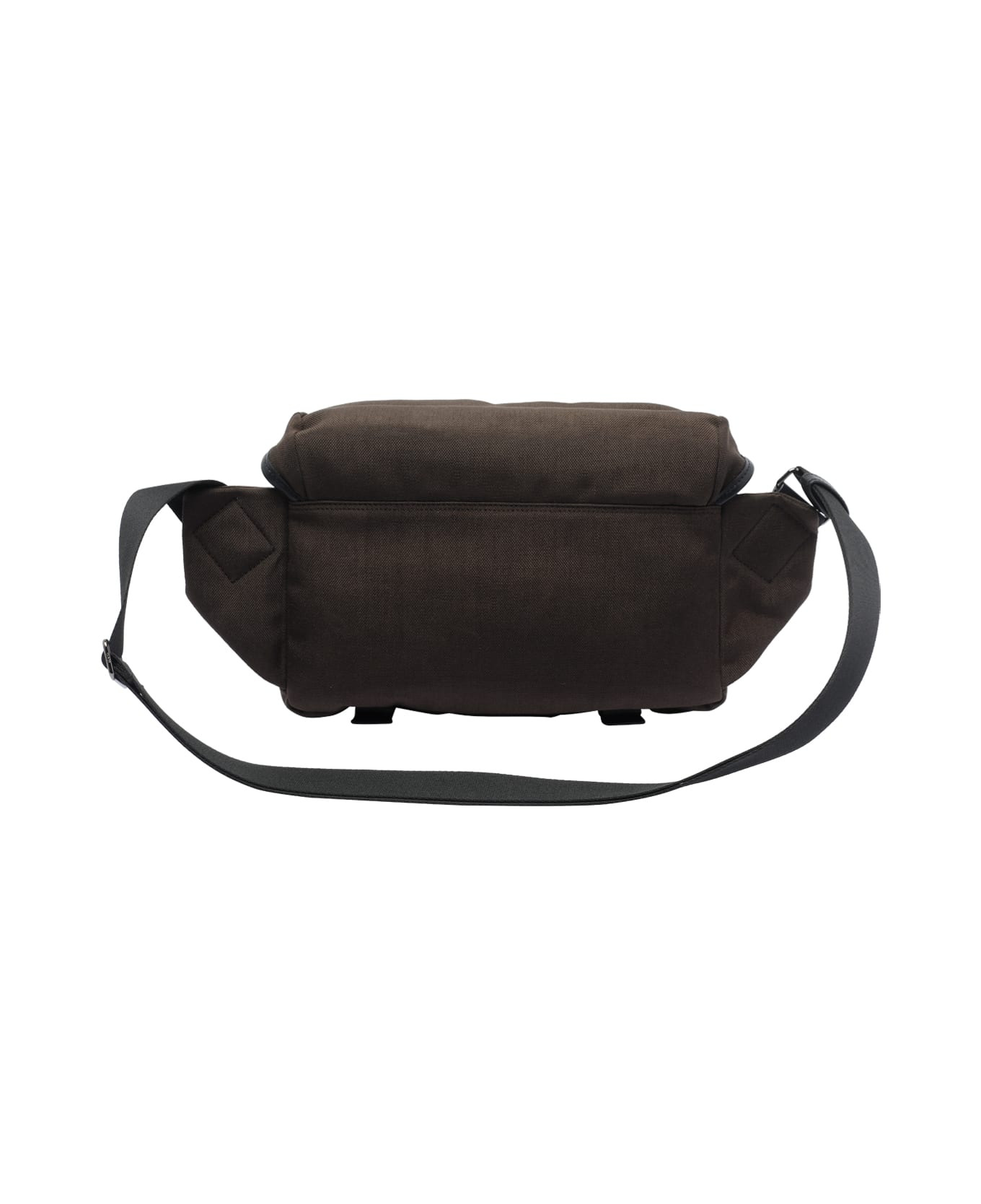 Leather And Fabric Crossbody Bag - 3