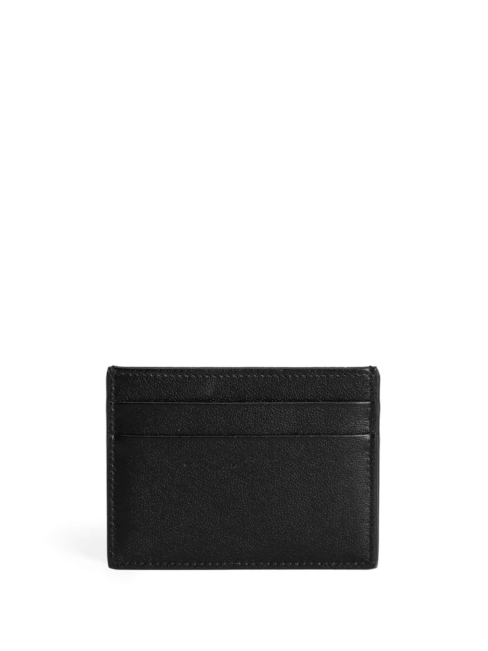 logo-print leather cardholder - 2