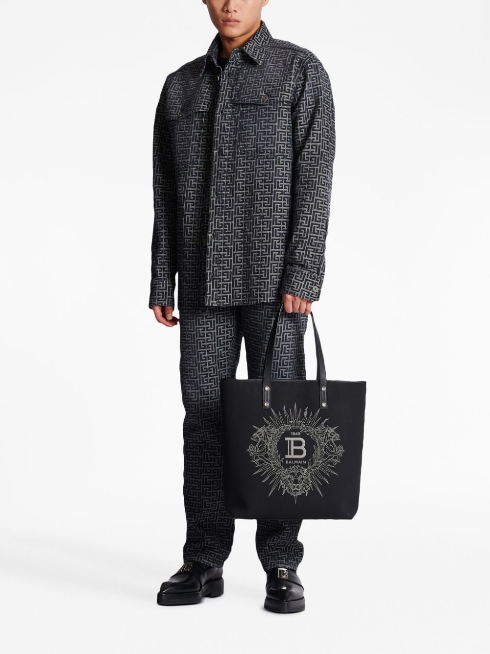Varsity embroidered-logo tote bag - 2