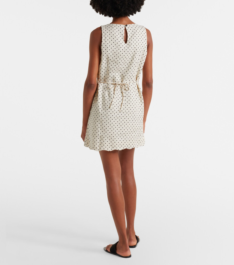 Iria polka-dot linen minidress 5
