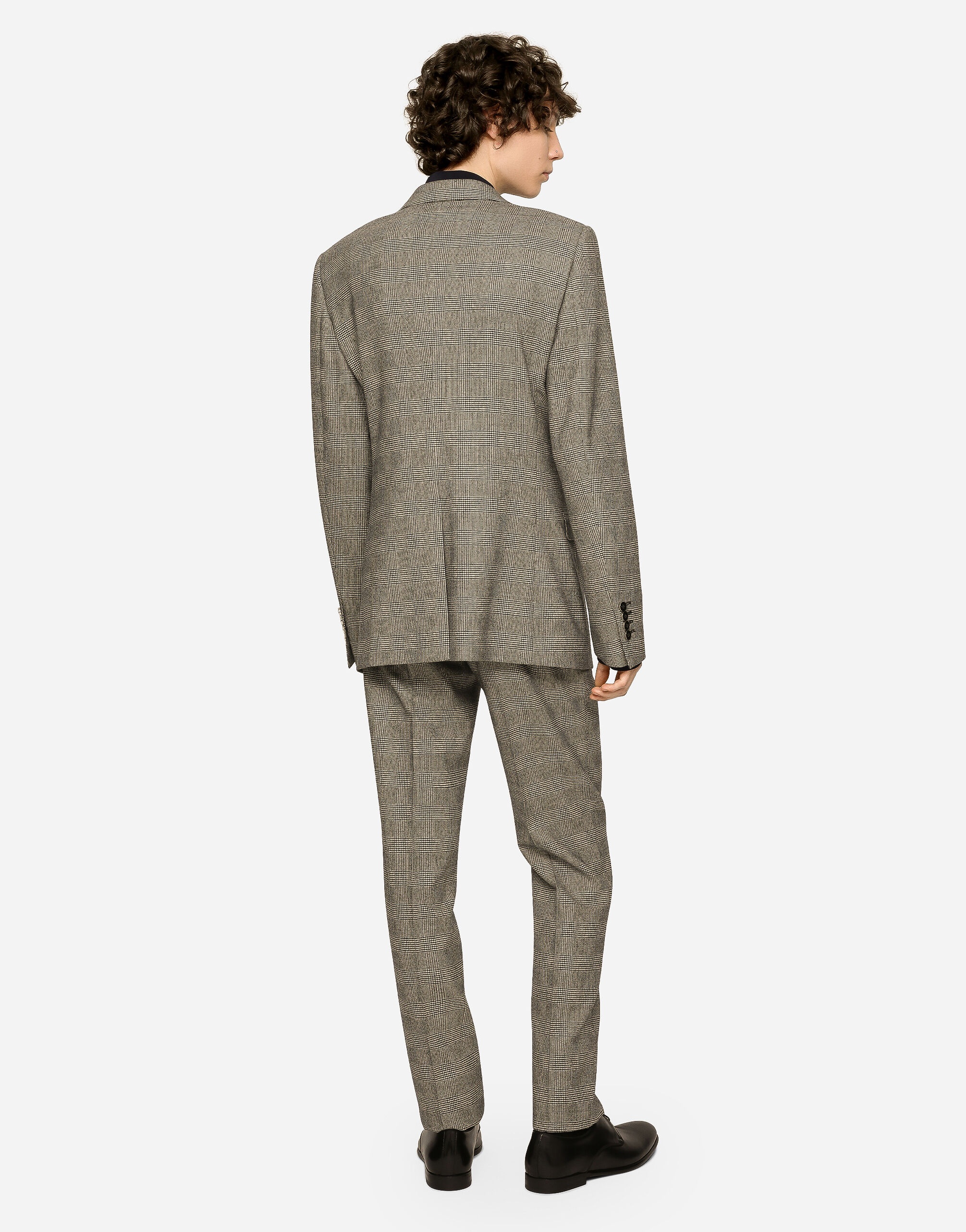 Single-breasted glen plaid Martini-fit suit - 3