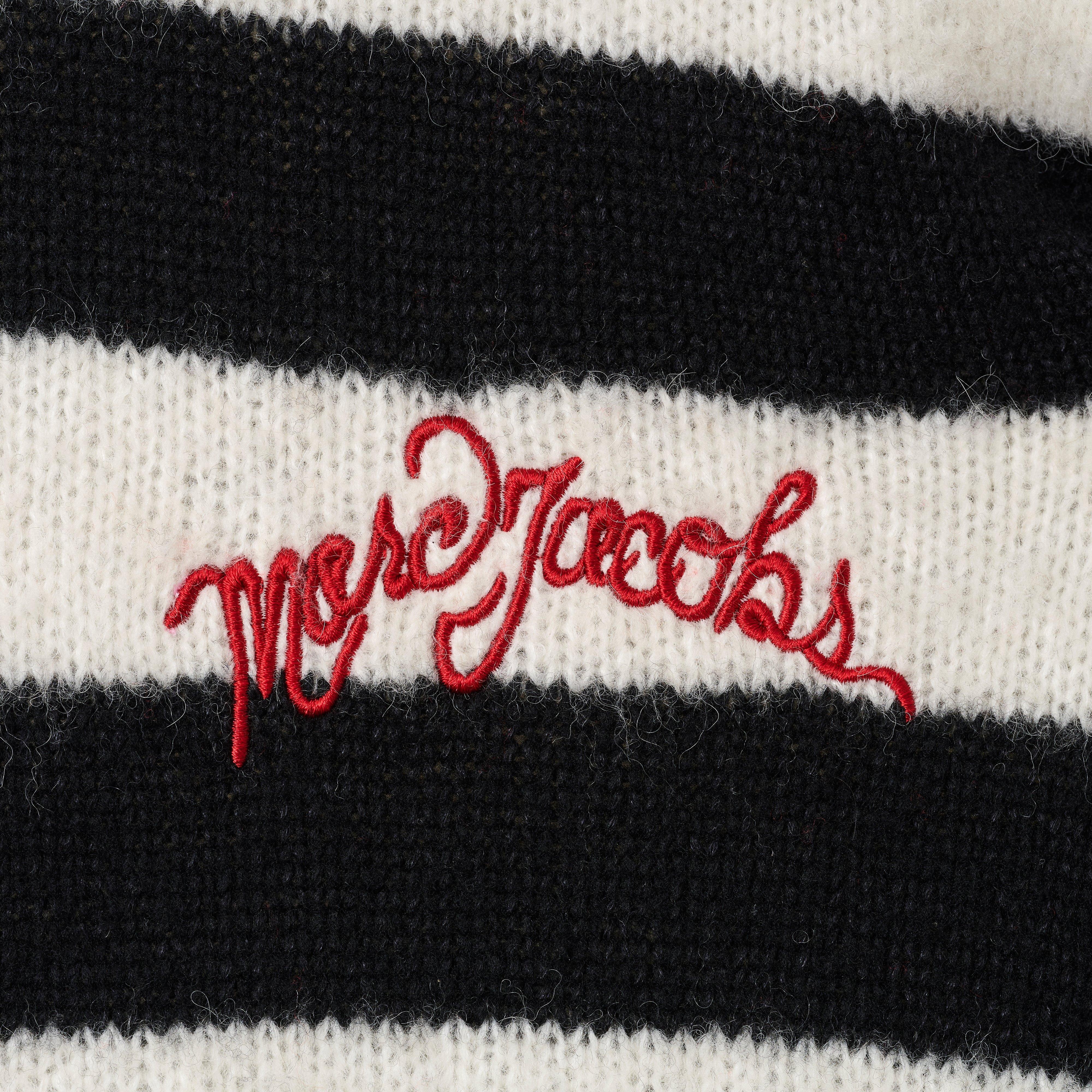 THE STRIPED BRUSHED LOGO SWEATER - 6