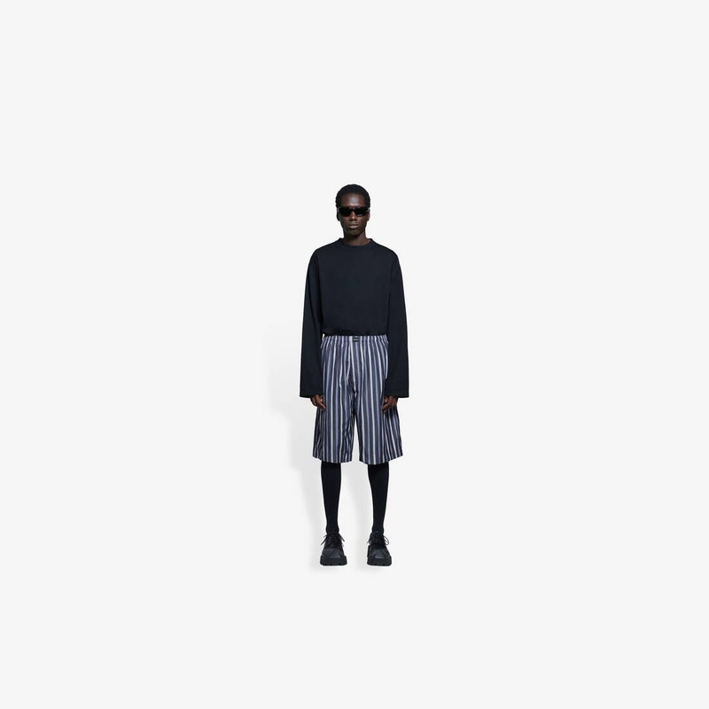 Men's Pajama Shorts in Black/grey 3