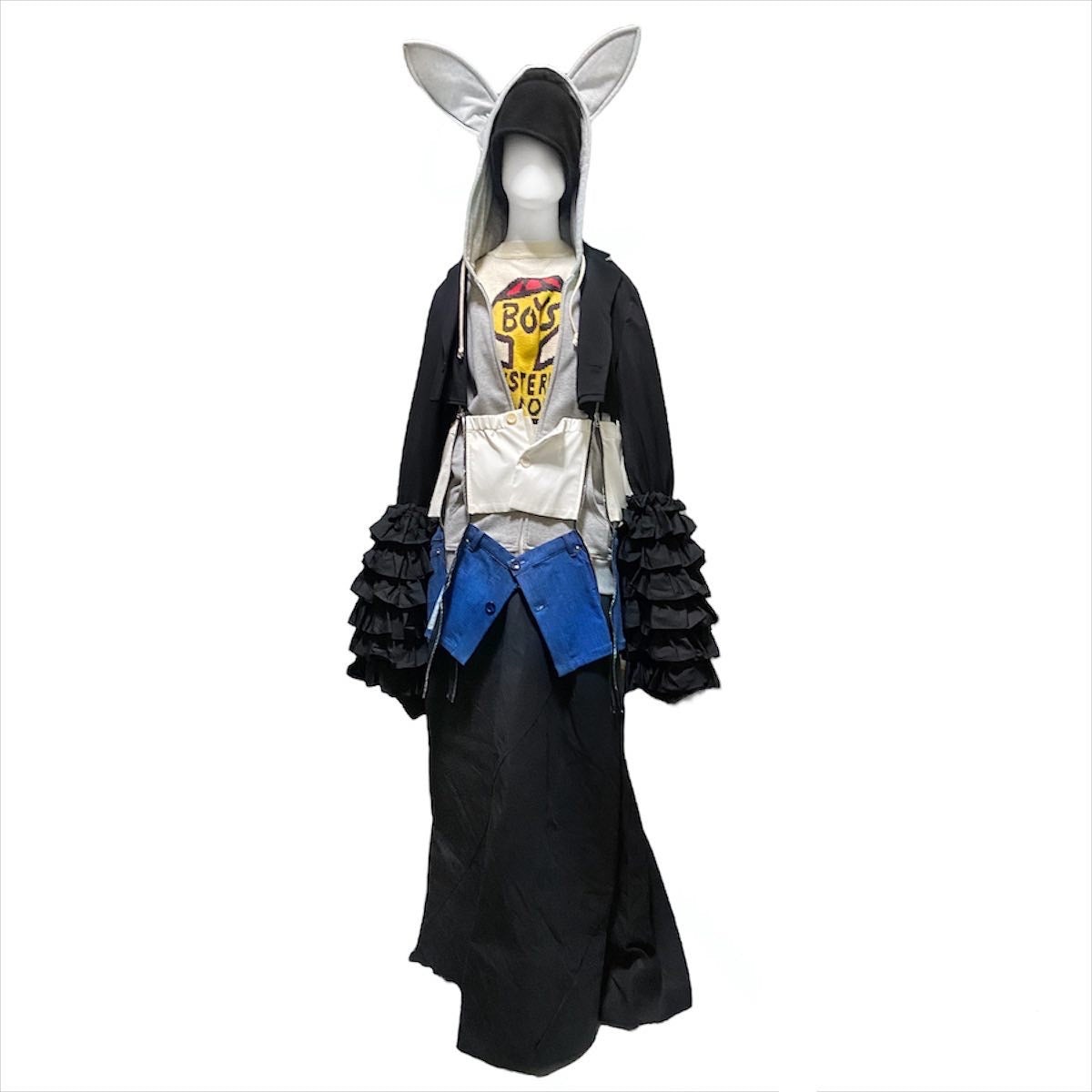 Rick Owens ss17 Walrus boner pillar long waxed skirt 40 - 4