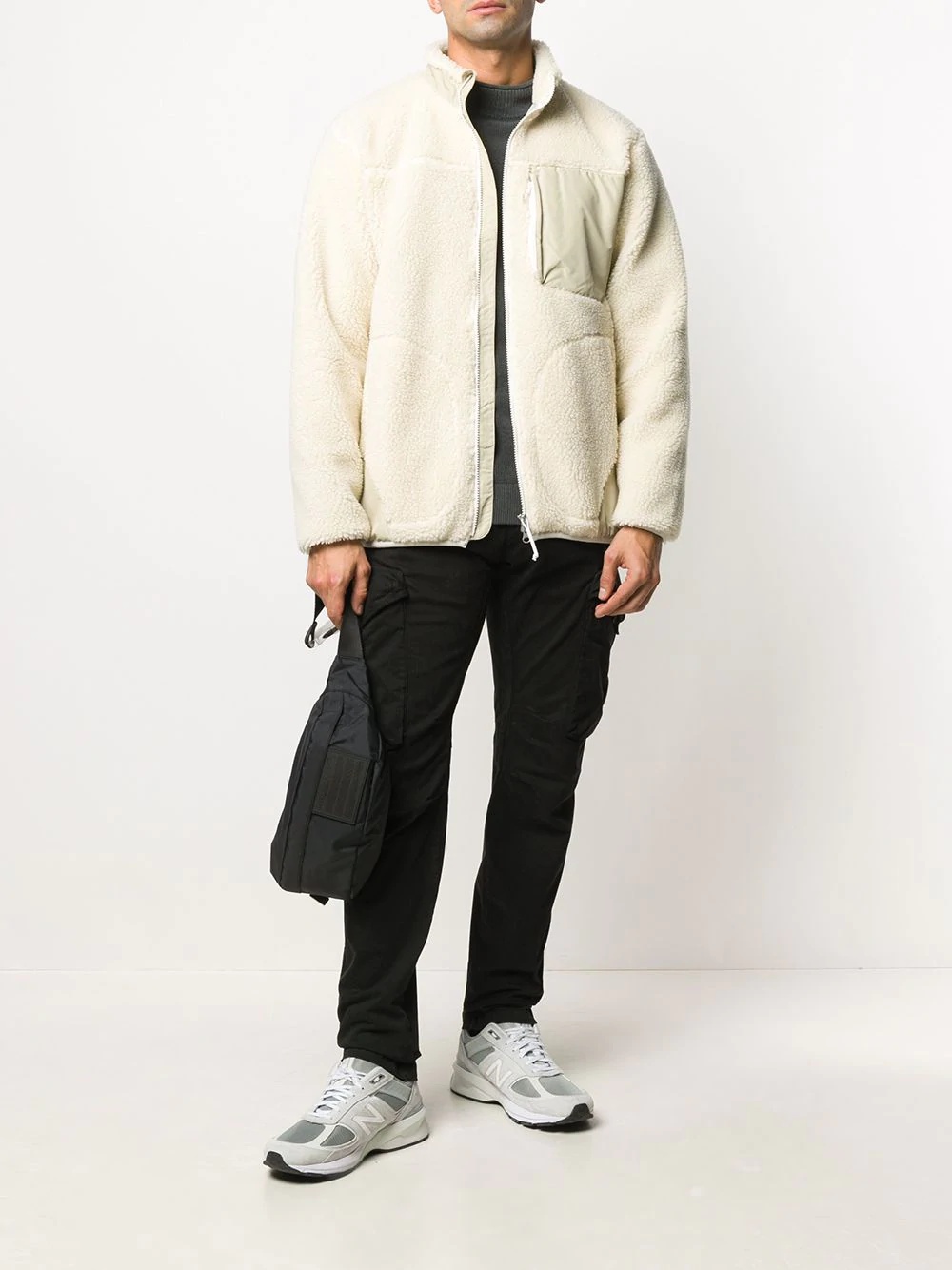 shearling bomber jacket - 2