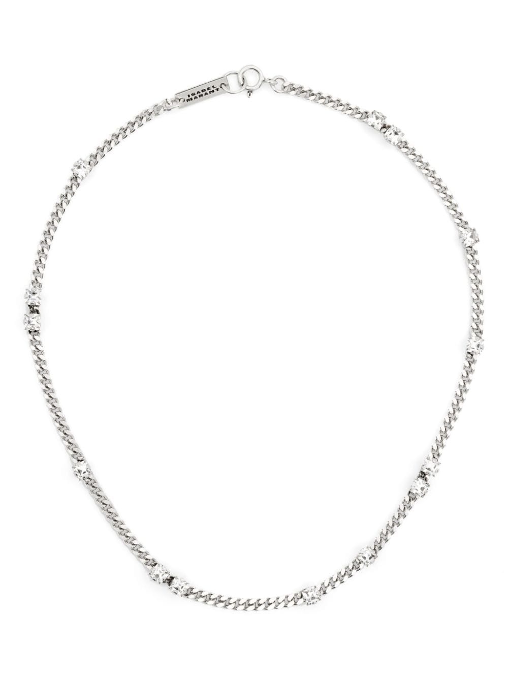 crystal-embellished necklace - 1