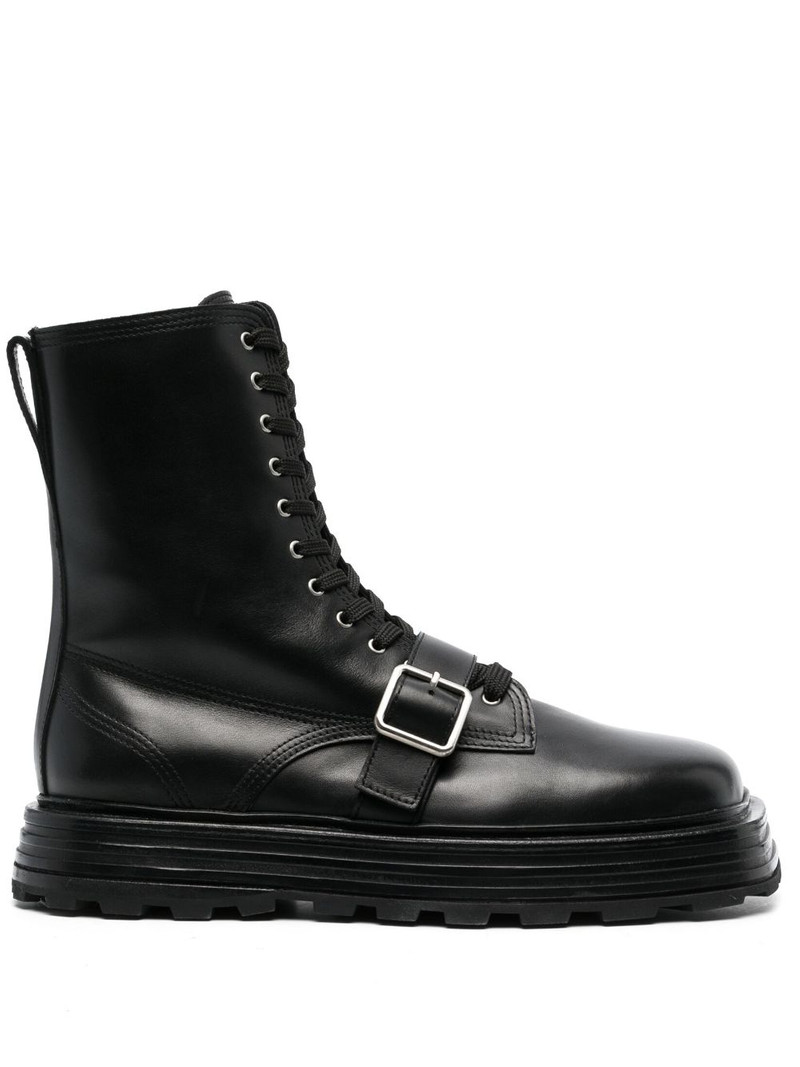 lace-up leather ankle boots 1