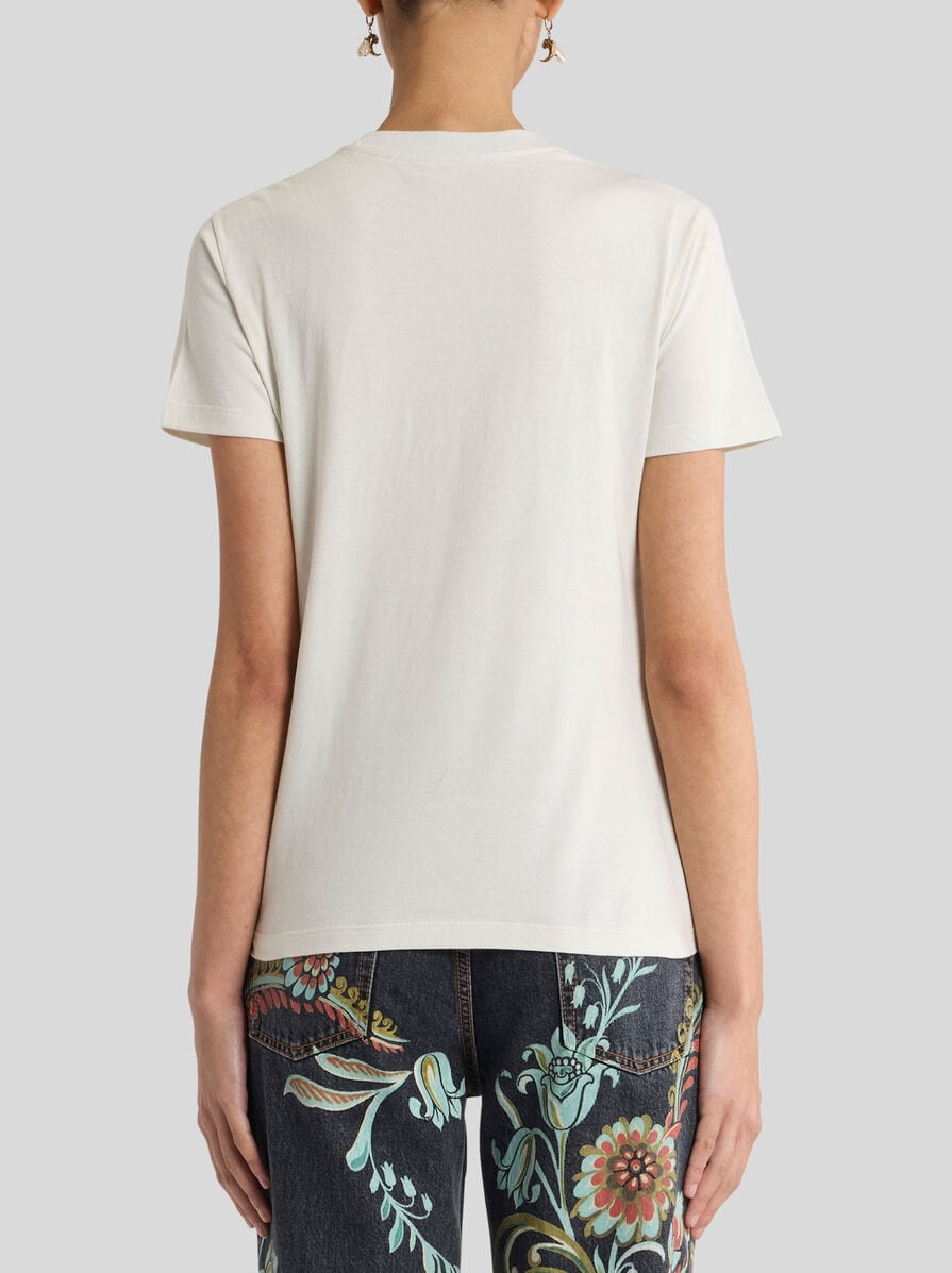 COTTON T-SHIRT WITH EMBROIDERY - 4
