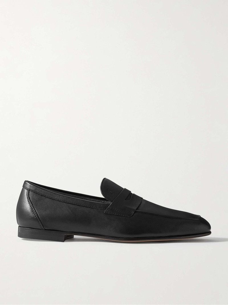 Leather Penny Loafers - 1
