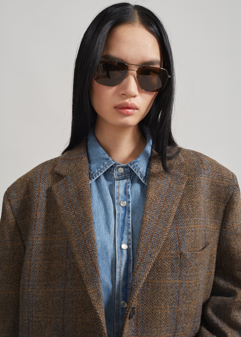 Arundel Plaid Wool Blazer - Multicolor 3