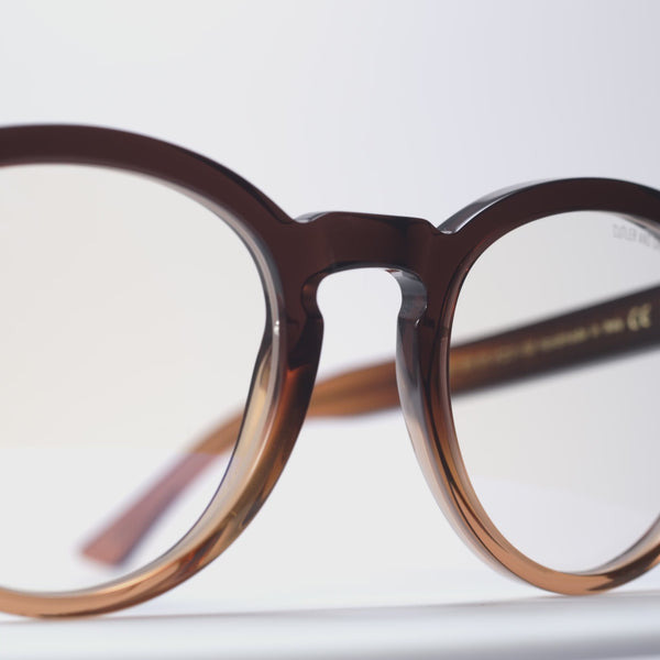 1378 BLUE LIGHT FILTER OPTICAL ROUND GLASSES - 4