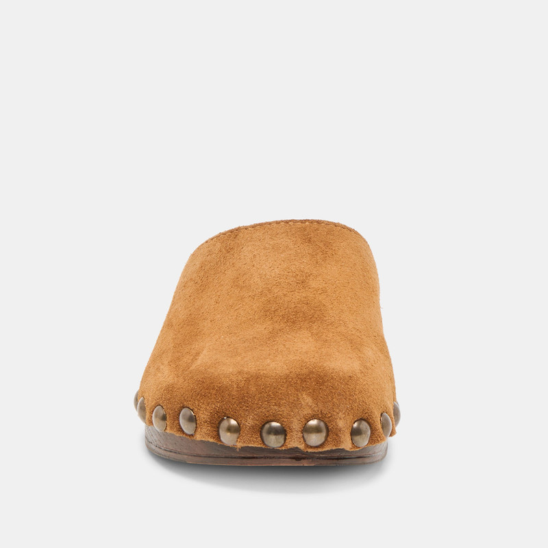 ALANIS FLATS CHESTNUT SUEDE 9