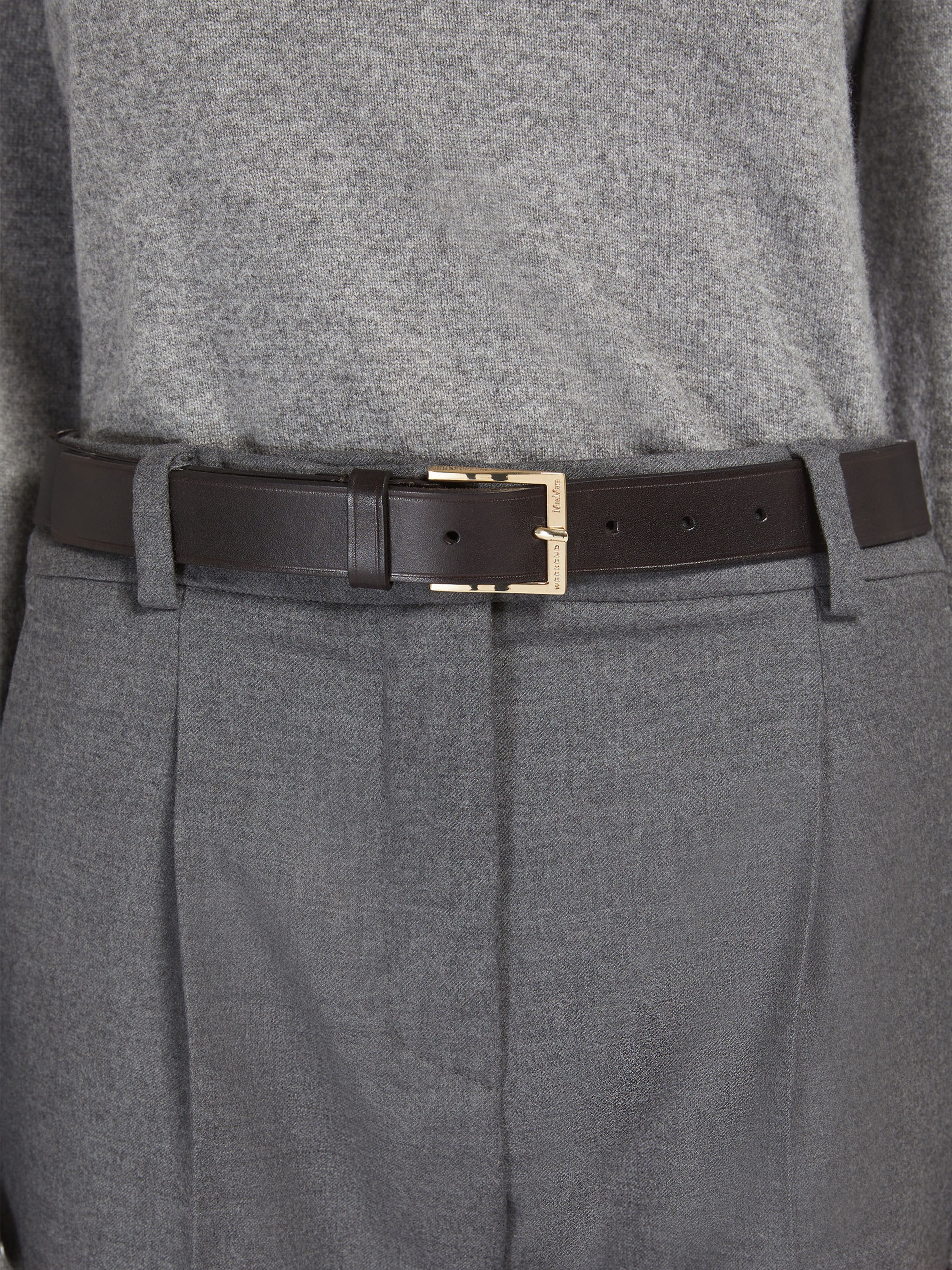 NIGELLA Basic leather belt - 3