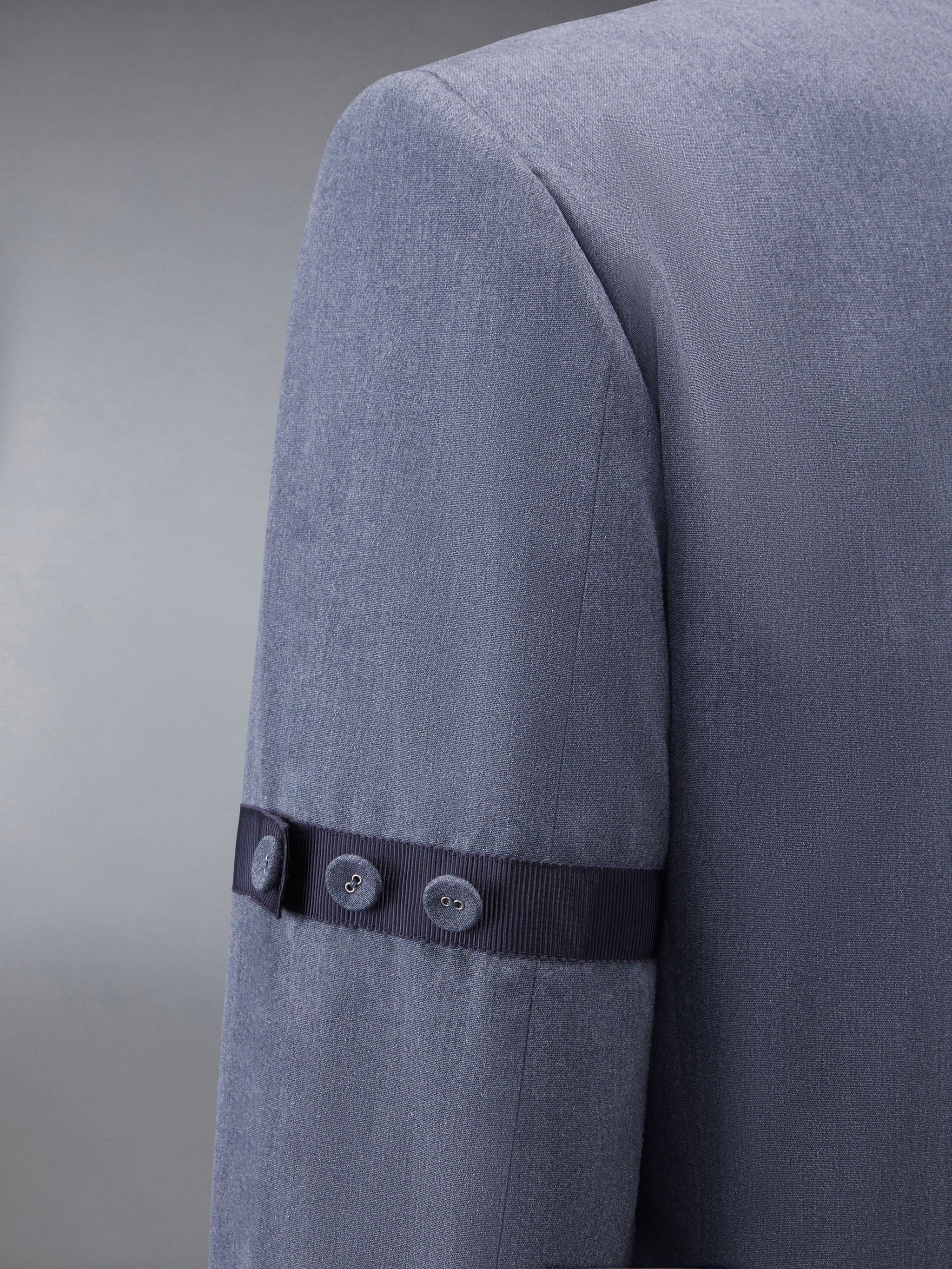 single-breasted button-fastening blazer - 6