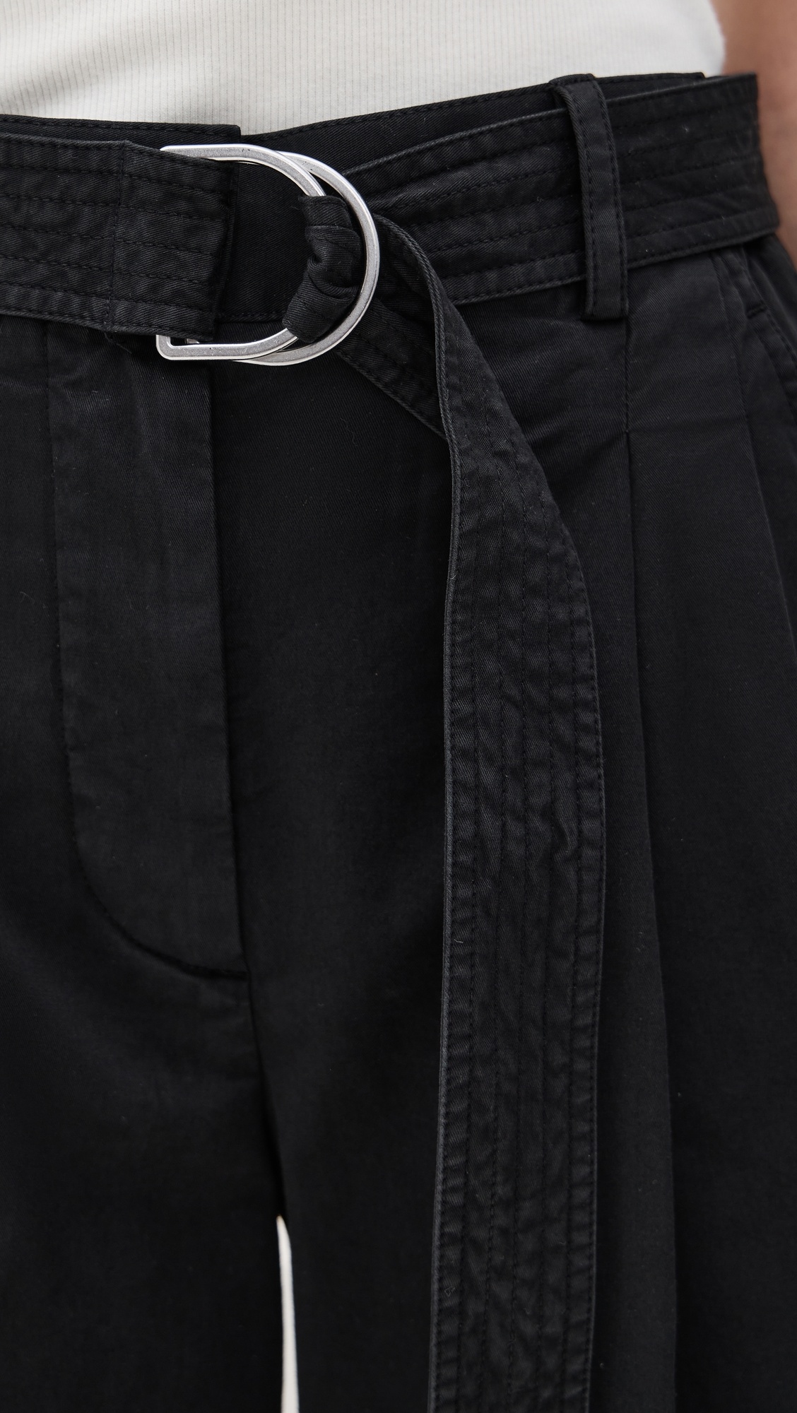 Garment Dyed Double Pleated Shorts - 5