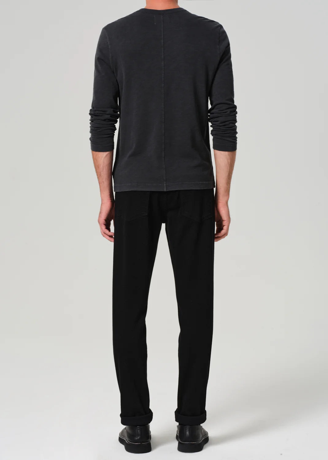 London Tapered Slim Cashmere Denim in Starless - 6