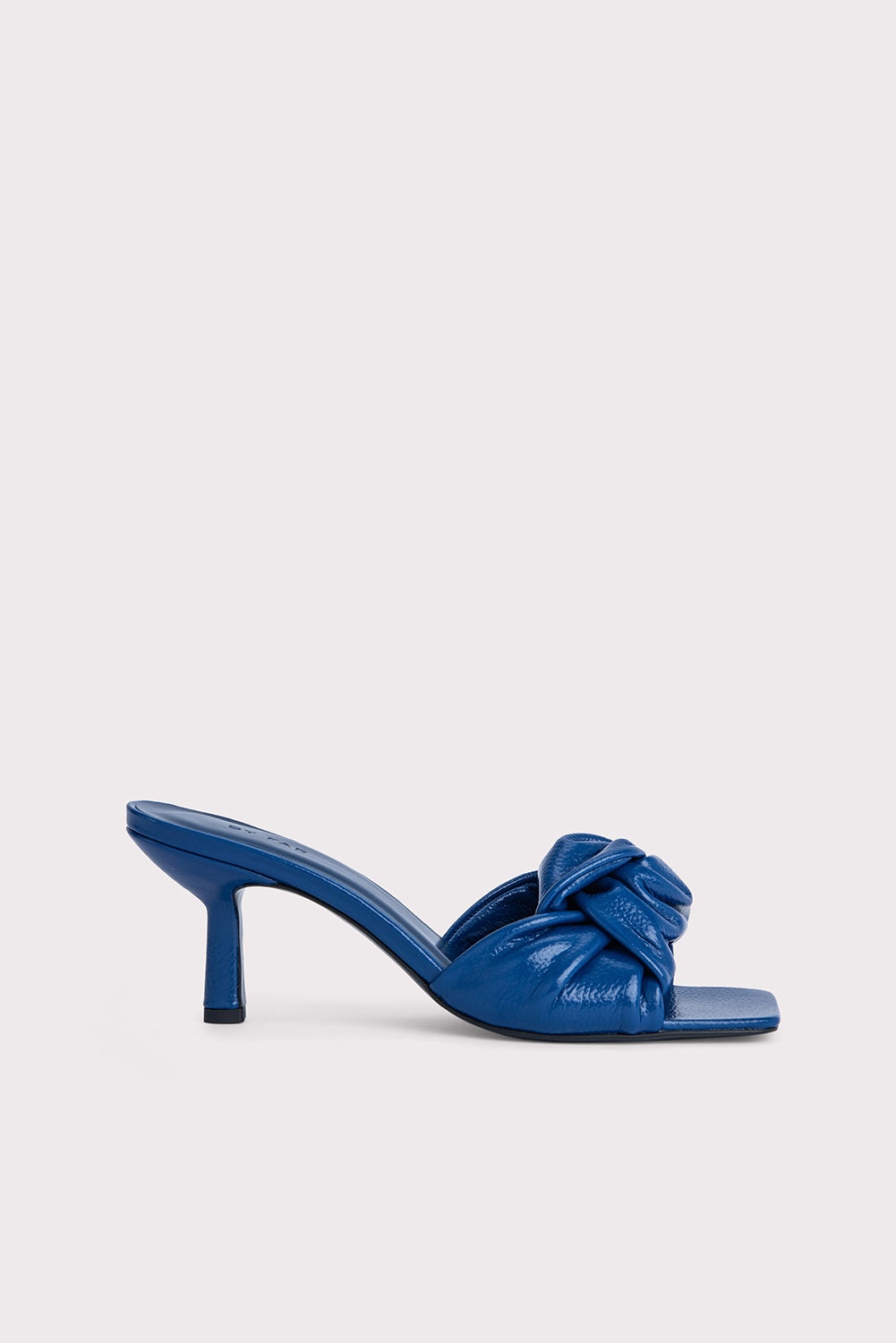 Lana Deep Blue Gloss Grained Leather - 1