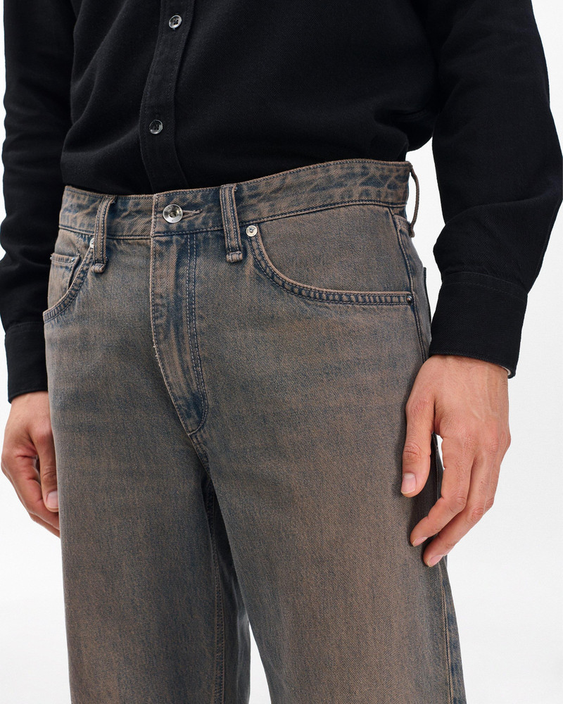 Fit 4 Straight Jeans Authentic Rigid in Infuse Ochre Blue 5