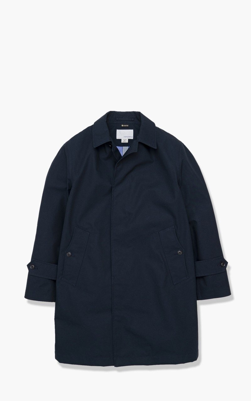 Nanamica GORE-TEX SOUTIEN COLLAR COAT DARK NAVY cultizm REVERSIBLE
