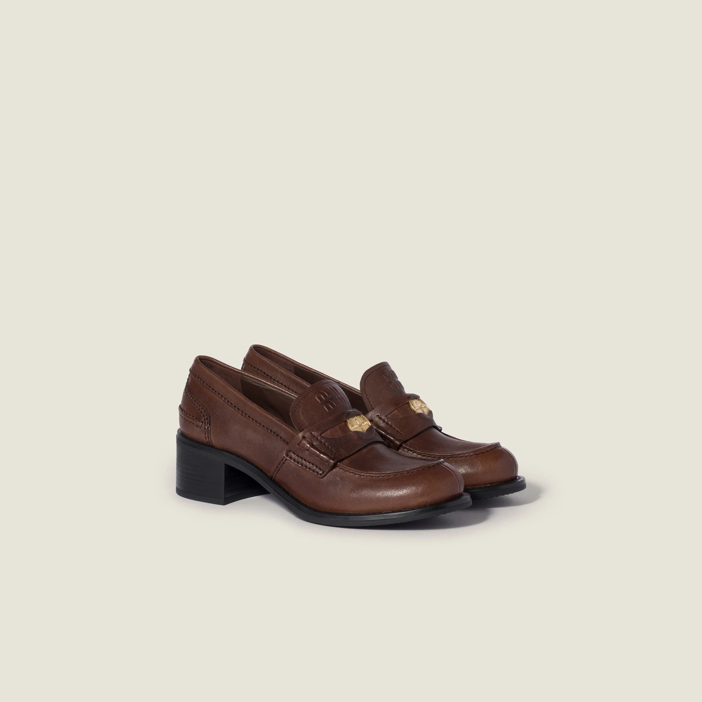 Nappa leather loafers - 1