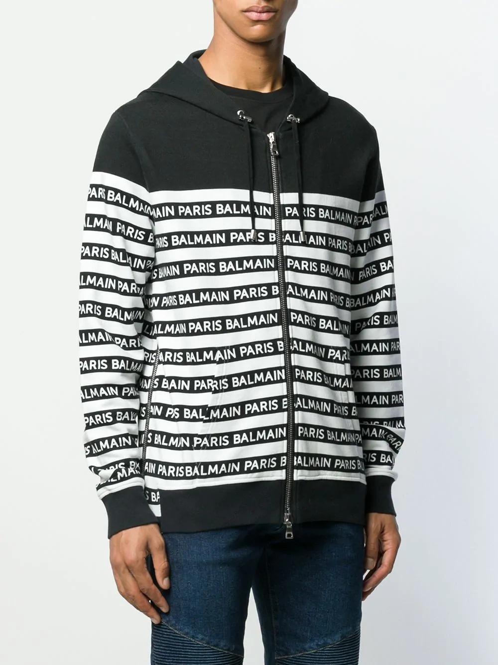 logo print hoodie - 3