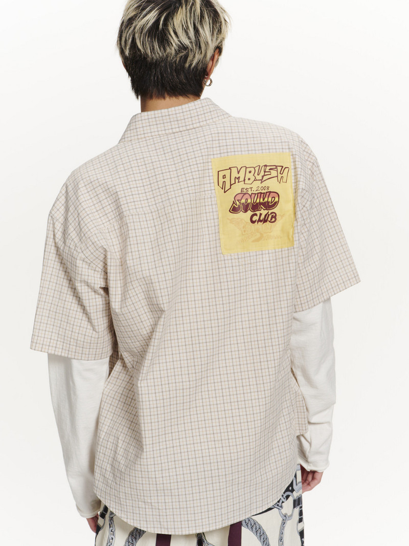 PATCHWORK CHECK SHORT SLEEVE SHIRT 8