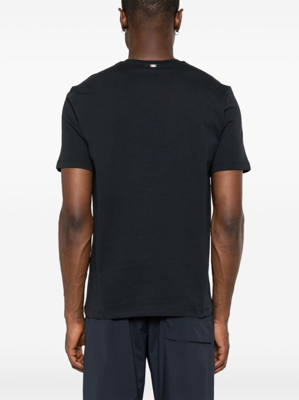logo-embroidered cotton T-shirt - 4