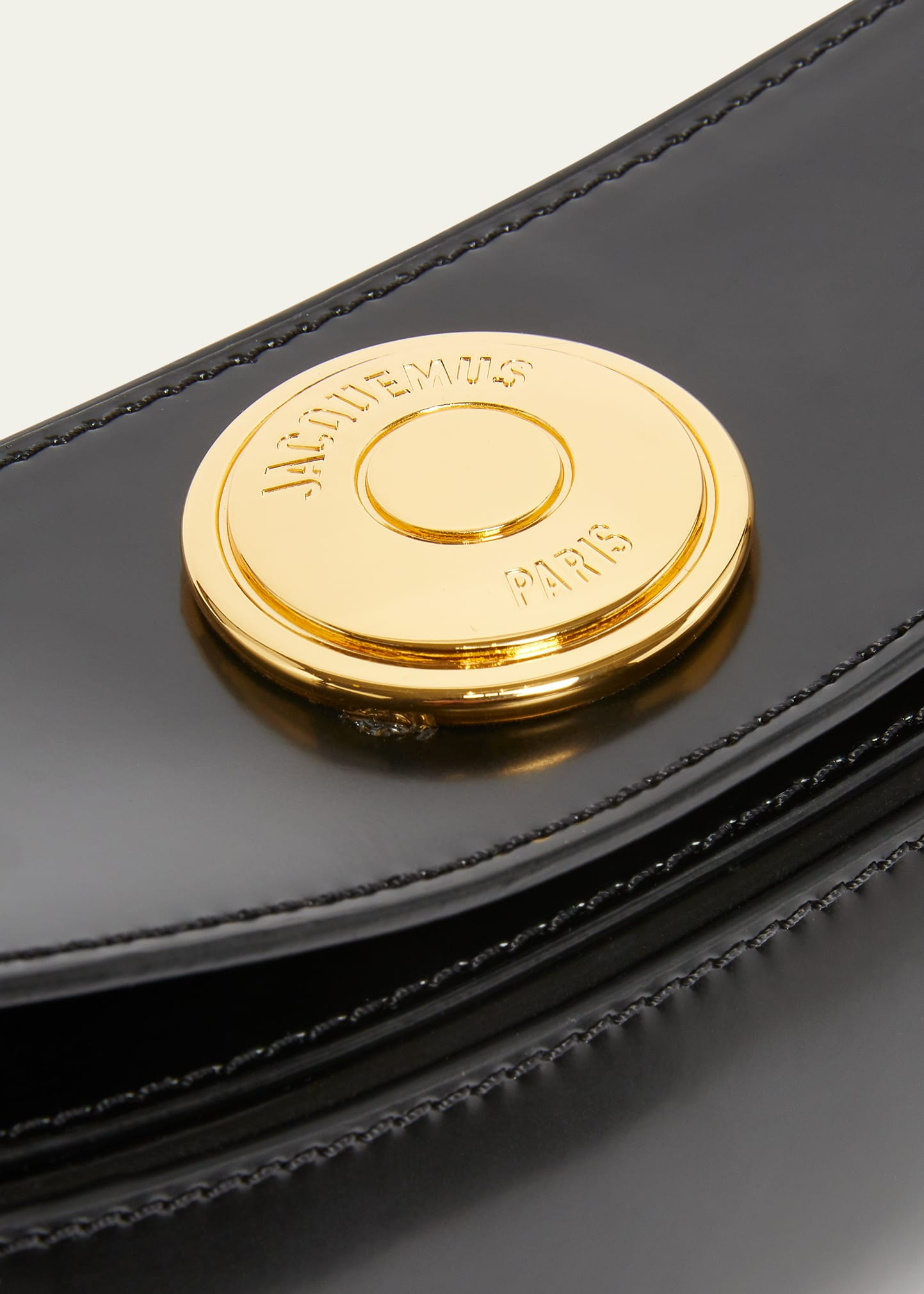 Le Calisso Patent Leather Shoulder Bag - 5