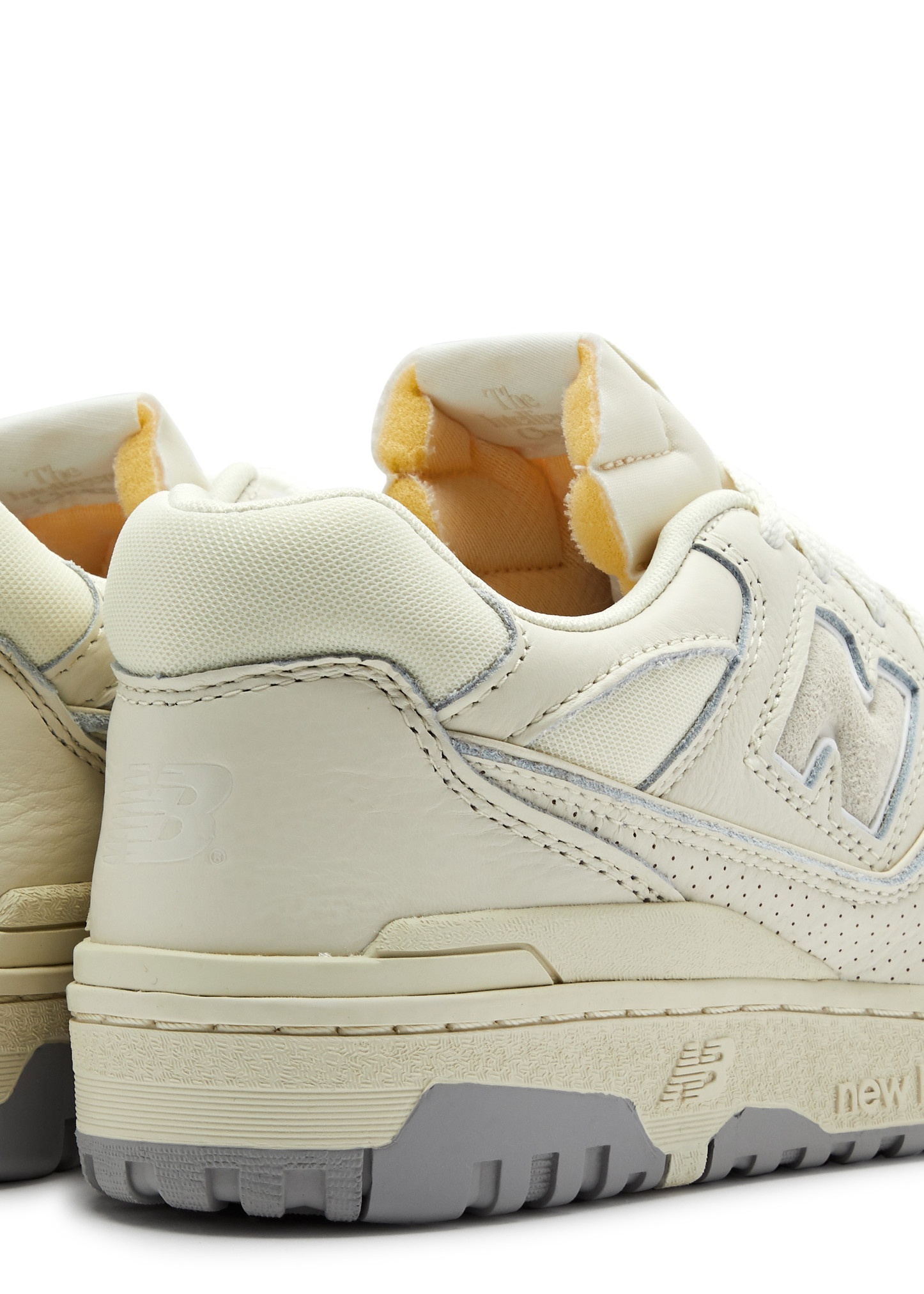 550 panelled leather sneakers - 4