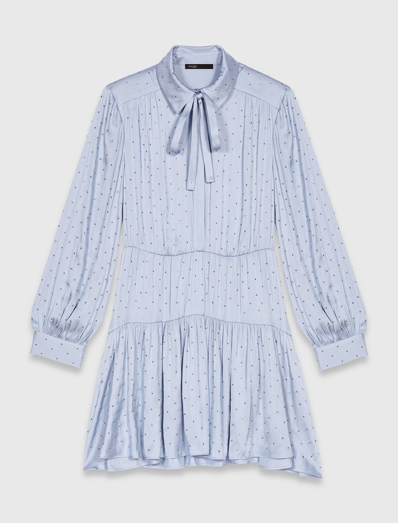 Studded flowing shirt dress 1