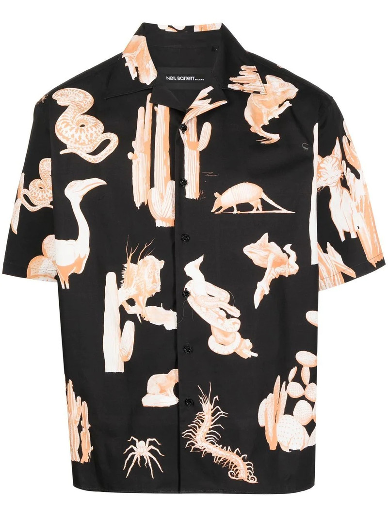 graphic-print short-sleeve shirt 1