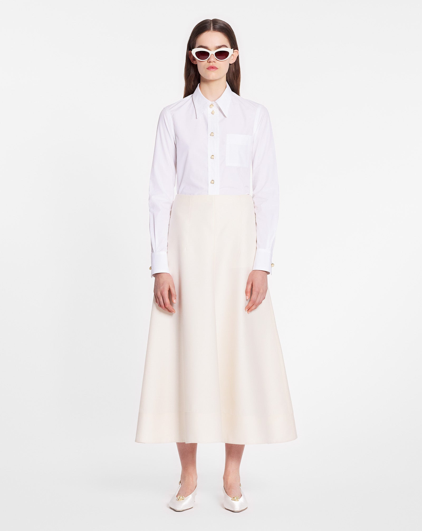LONG SLEEVE SHIRT IN POPLIN - 2