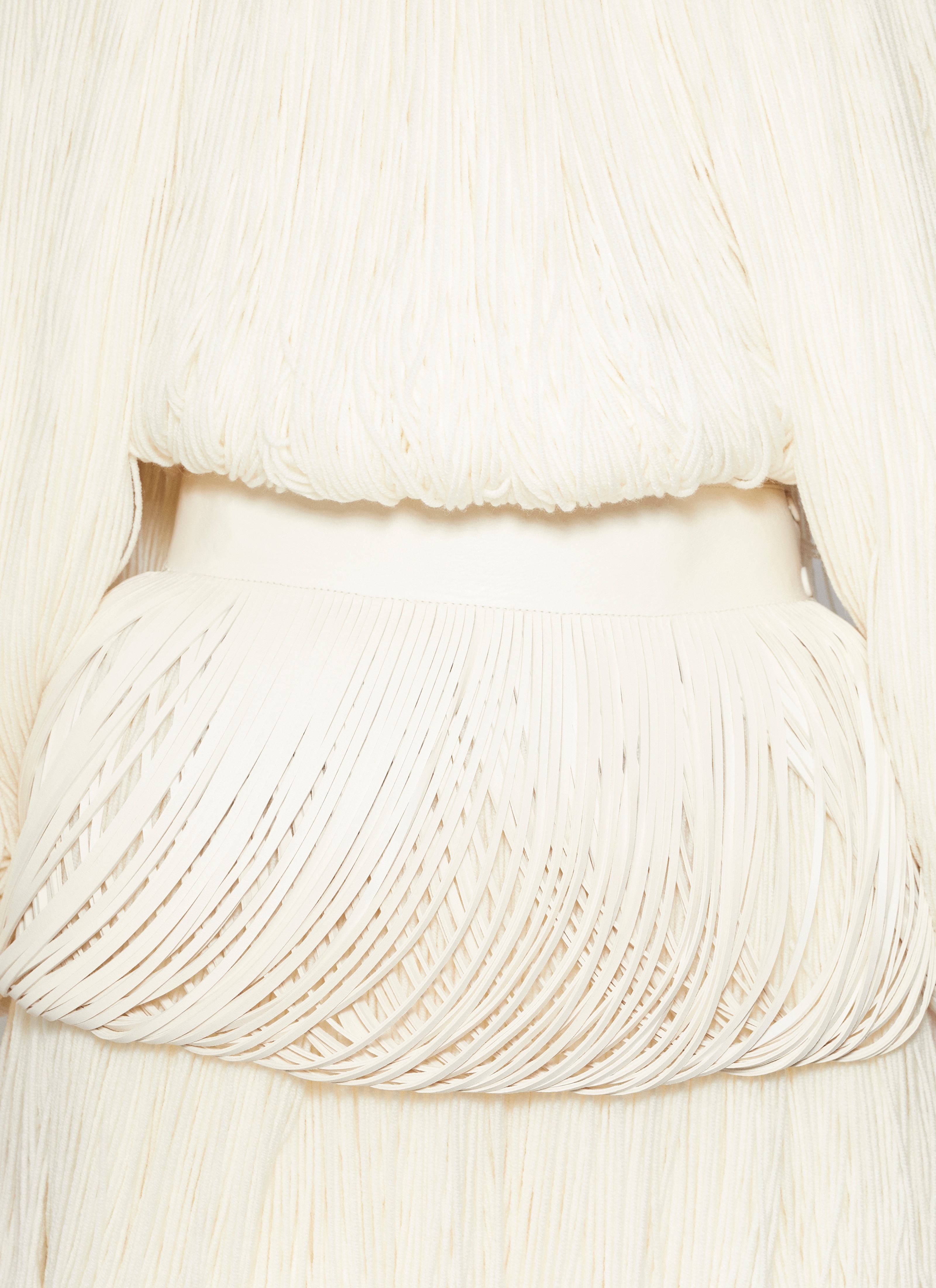 FRINGED LEATHER BELT - 5