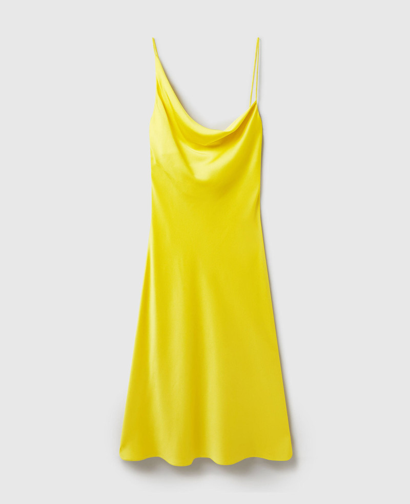Cowl Neck Slip Satin Dress 1