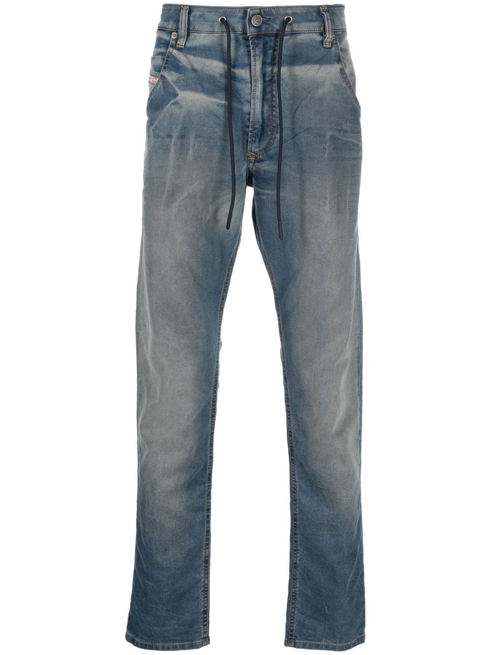 low-rise straight-leg jeans - 1