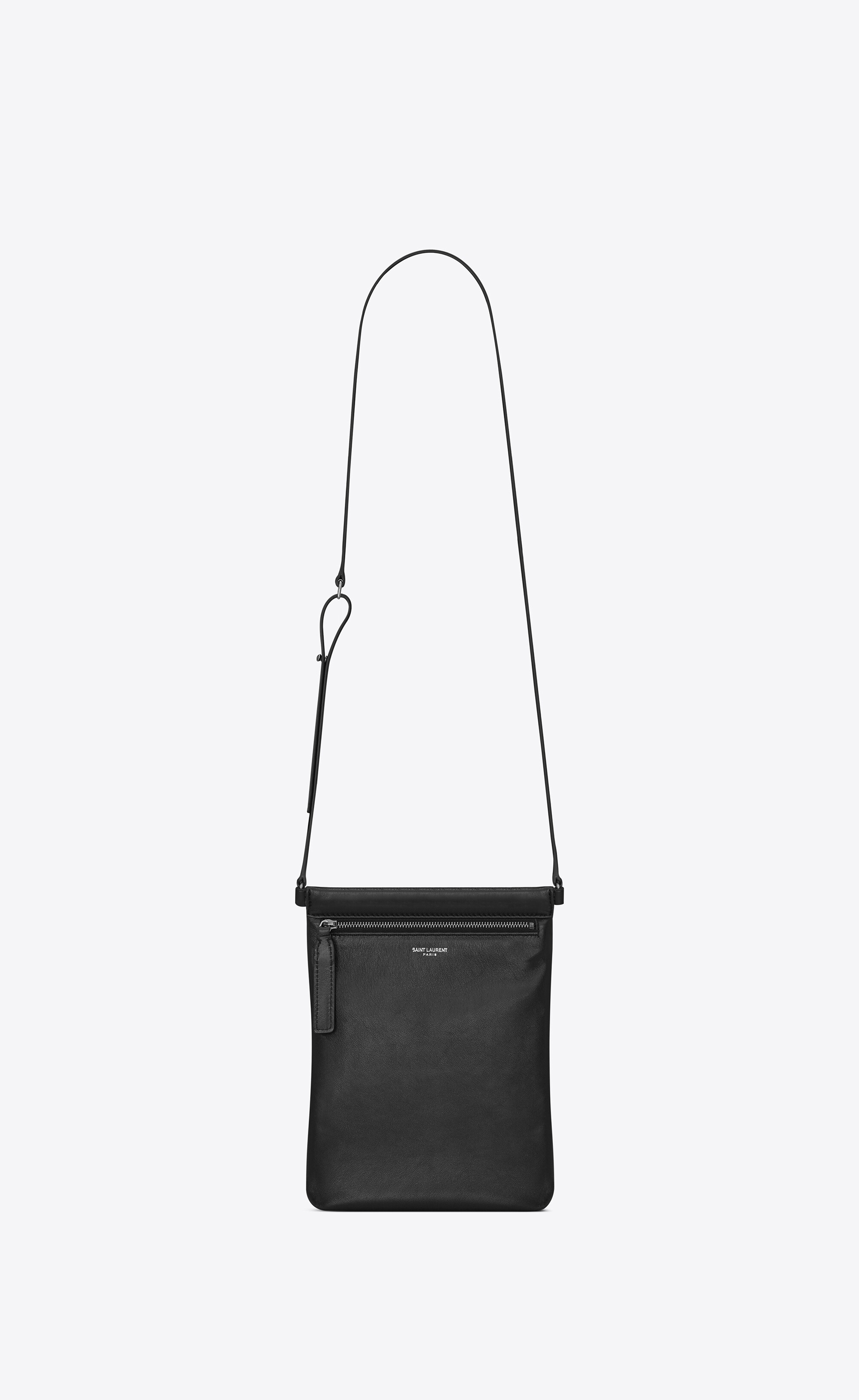 sid flat crossbody bag in antiqued lambskin - 1